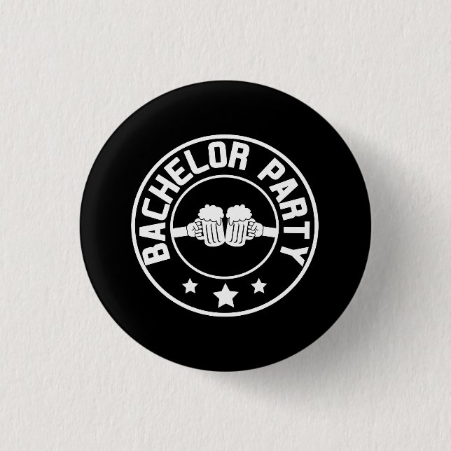 Bachelor Party 3 Cm Round Badge (Front)