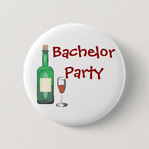 Bachelor Party 6 Cm Round Badge
