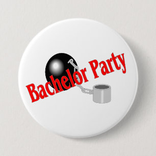 Bachelor Party Ball and Chain 7.5 Cm Round Badge