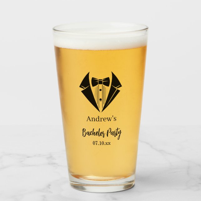 Bachelor Party Beer Glass (Front Filled)
