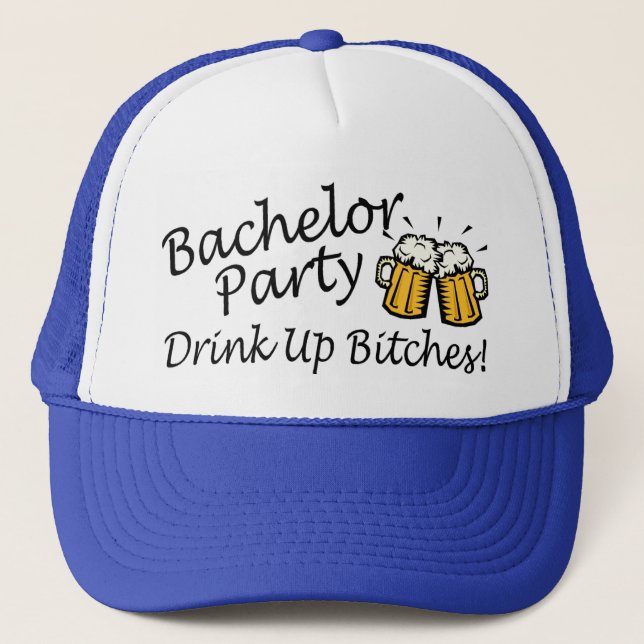 Bachelor Party Beer Jugs Trucker Hat (Front)