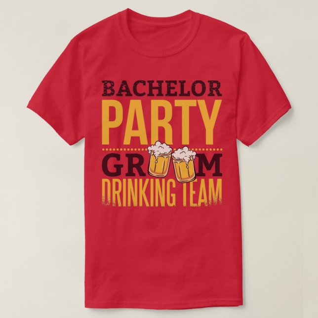 Bachelor Party Beer T-Shirt (Design Front)