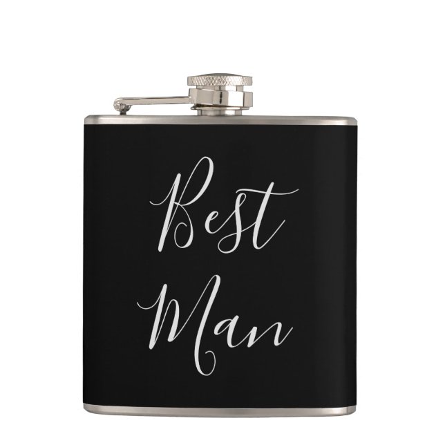 Bachelor party Best Man Hip Flask (Front)