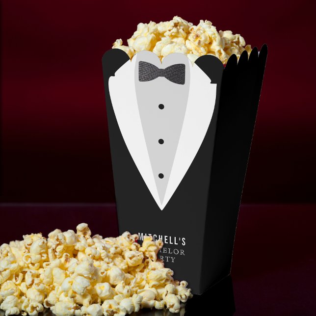 Bachelor Party Black Suit & Bowtie Favour Box (Bachelor Party Black Suit & Bowtie Favor Boxes
)