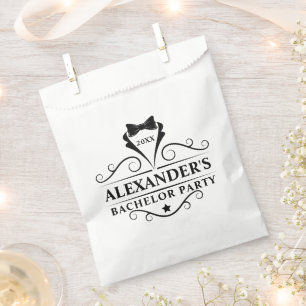 Bachelor Party Black Tie Favour Bags