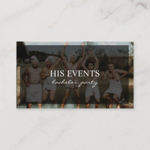 Bachelor Party Bridal Party Celebration Business Card