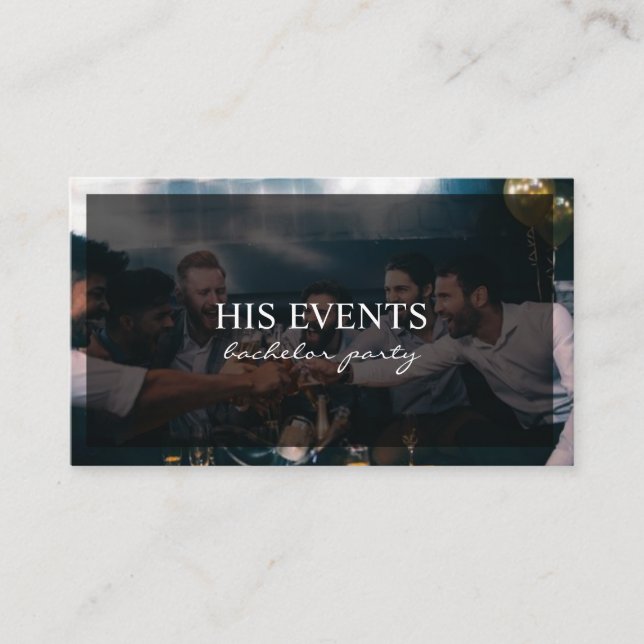 Bachelor Party Bridal Party Celebration Business Card (Front)