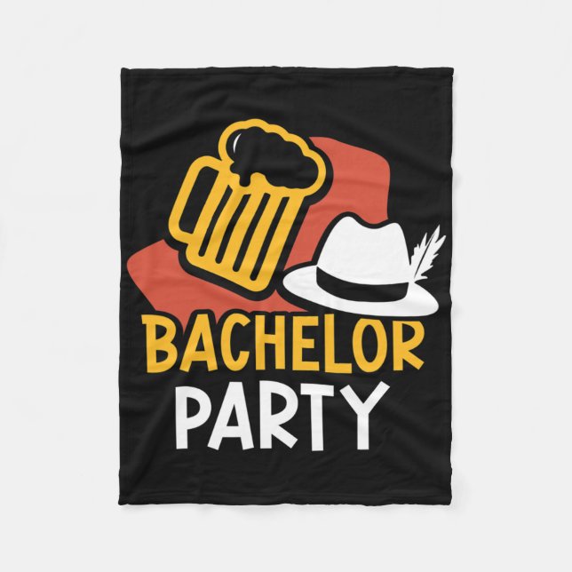 Bachelor Party Bride Groom Team  Fleece Blanket (Front)