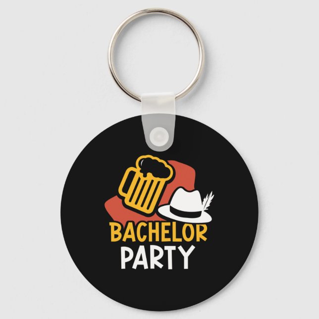 Bachelor Party Bride Groom Team  Key Ring (Front)