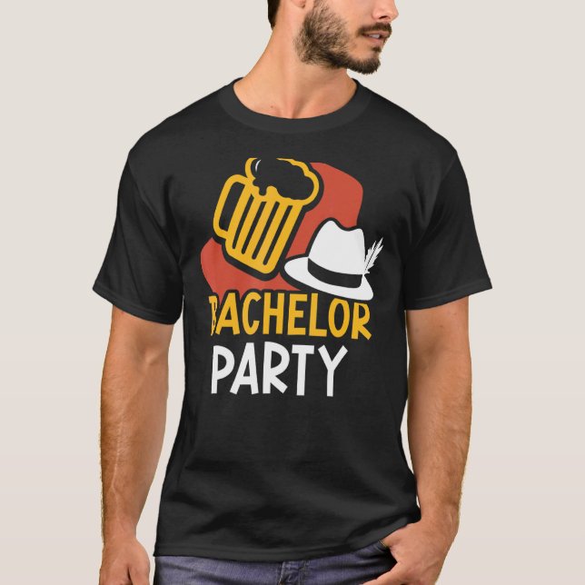 Bachelor Party Bride Groom Team T-Shirt (Front)