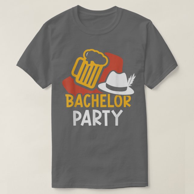 Bachelor Party Bride Groom Team  T-Shirt (Design Front)