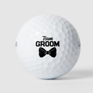 Bachelor Party Bride Team Groom Bow Tie Groomsmen Golf Balls