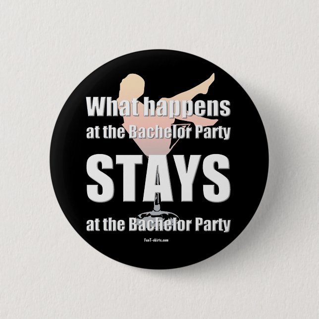Bachelor party button (Front)