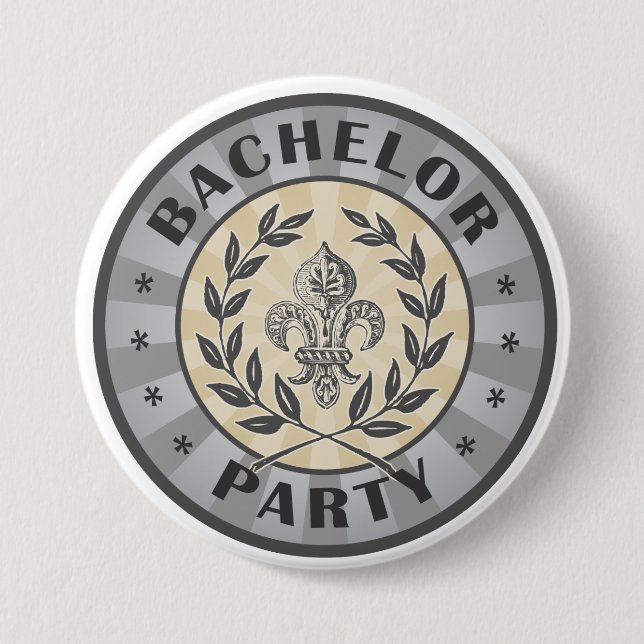 Bachelor Party Button (Front)