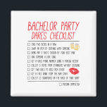 Bachelor Party Checklist Funny Wedding Groom  Magnet<br><div class="desc">Bachelor Party Checklist Funny Wedding Groom</div>