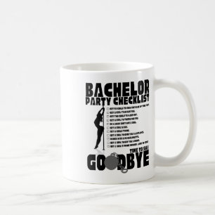Bachelor Party Checklist Stag Groom Gag Men's Coffee Mug