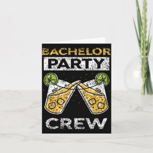 Bachelor Party Crew Bride Groom Team Card