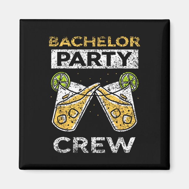 Bachelor Party Crew Groom Bride Team 1  Magnet (Front)