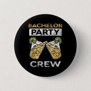 Bachelor Party Crew Groom Bride Team  6 Cm Round Badge