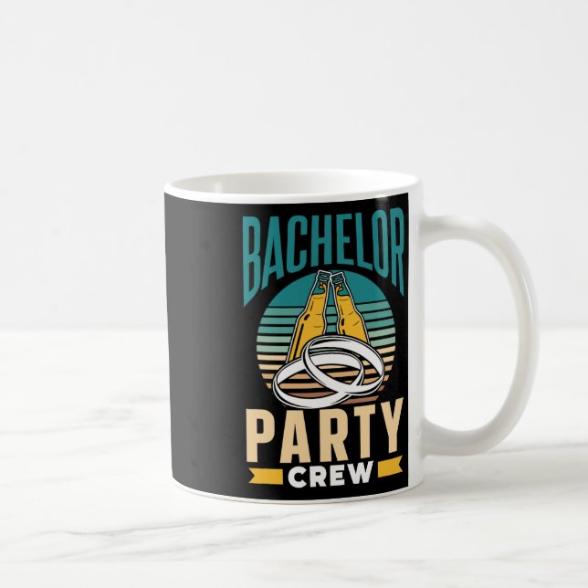 Bachelor Party Crew Groom Bride Team  Coffee Mug (Right)