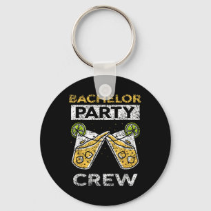 Bachelor Party Crew Groom Bride Team Key Ring