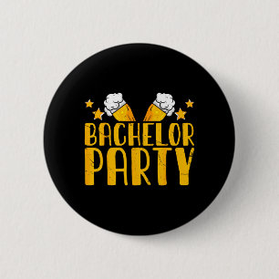 Bachelor Party Crew Groomer Wedding Groom Funny 6 Cm Round Badge