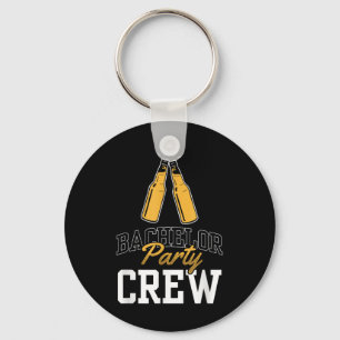 Bachelor Party Crew Team Bride Groom Key Ring