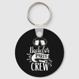 Bachelor Party Crew Team Groom Bride  Key Ring