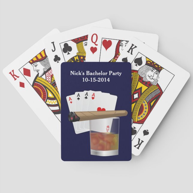 Bachelor Party Custom Playing Card Deck (Back)