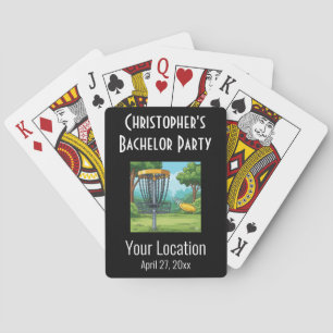 Bachelor Party Disc Golf Wedding Favour Playing Cards