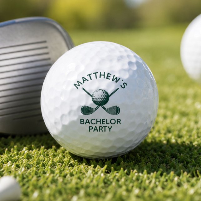 Bachelor Party Favours with Custom Name Golf Balls (Creator Uploaded)