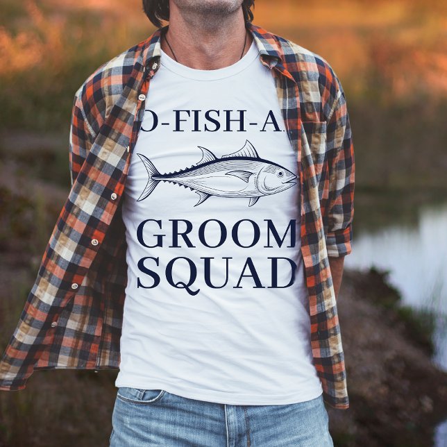 Bachelor Party Fishing Trip Groom Squad T-Shirt (Creator Uploaded)