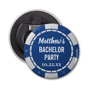 Bachelor Party Gambling Poker Chip Bottle Opener