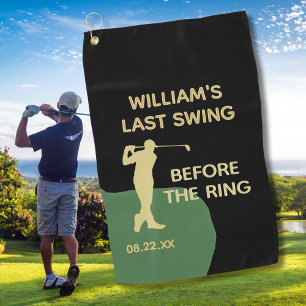 Bachelor Party Golf Last Swing Name Welcome   Golf Towel