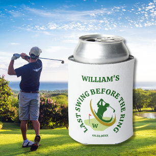 Bachelor Party Golfer Name Last Swing Can Cooler