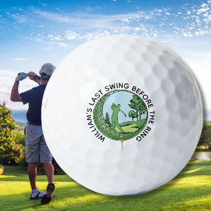 Bachelor Party Golfer Name Last Swing Golf Balls