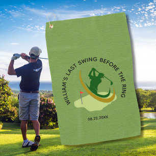 Bachelor Party Golfer Name Last Swing Golf Towel