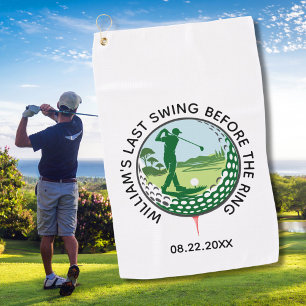 Bachelor Party Golfer Name Last Swing Golf Towel