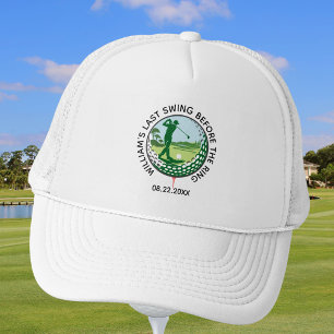 Bachelor Party Golfer Name Last Swing Golf  Trucker Hat
