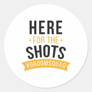 Bachelor Party Groom Engagement Wedding Marriage G Classic Round Sticker