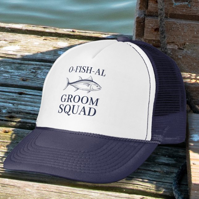 Bachelor Party Groom Squad Fishing Trip  Trucker Hat (Creator Uploaded)