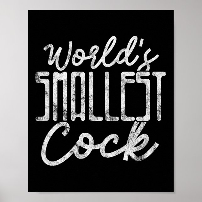 Bachelor Party Groom Wedding World's Smallest Grun Poster (Front)