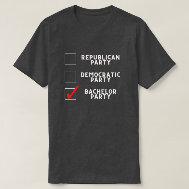 Bachelor Party Groomsman Shirt - Funny Saying (Design Front)