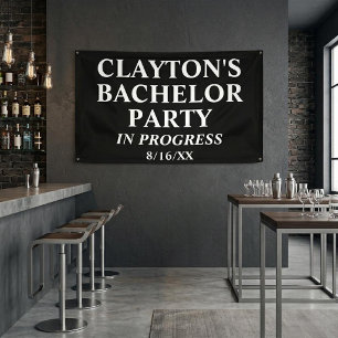 Bachelor Party In Progress Banner