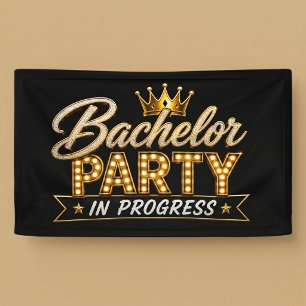 Bachelor Party In Progress Banner