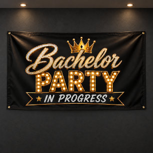Bachelor Party In Progress Banner