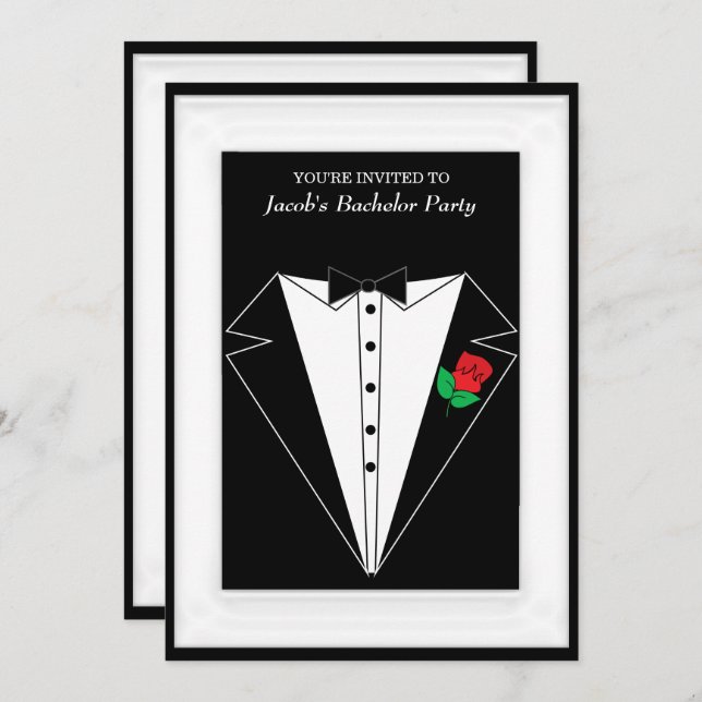 Bachelor Party Invitation (Front/Back)
