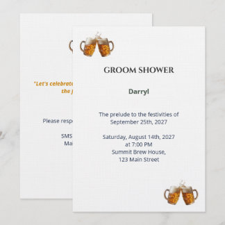 Bachelor Party Invitation - Craft Beer Theme