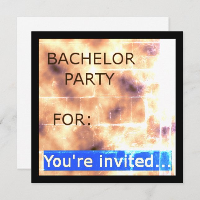 Bachelor Party Invitations (10) (Front/Back)