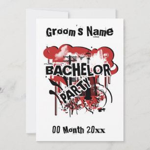 Bachelor party invitations template